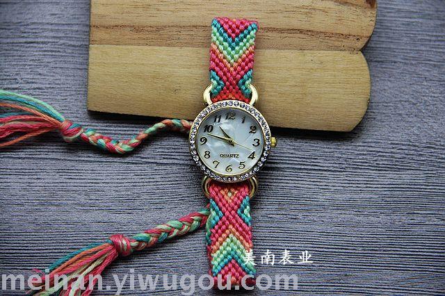 Taobao hot new knitting rope watch ethnic students Taobao hot new knitting rope watch ethnic students