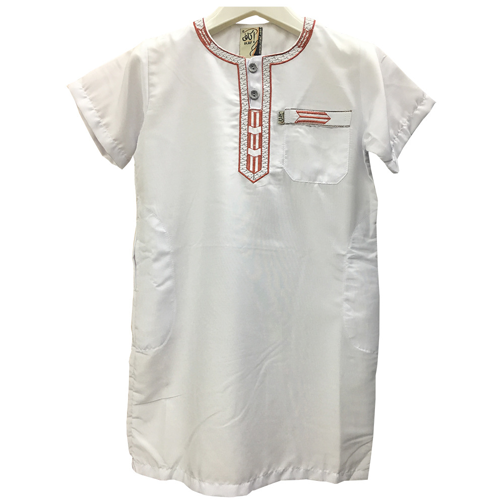 Cross-border sources of clothing for Muslim children high quality short-sleeved robes for children 1 to 8 years old