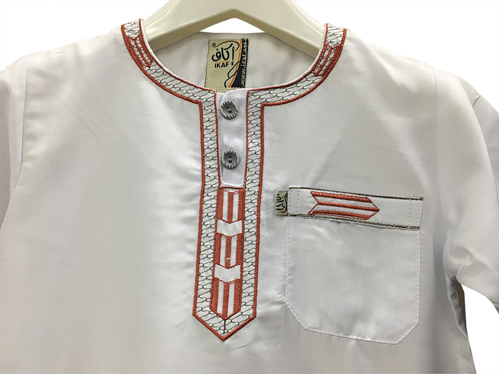 Cross-border sources of clothing for Muslim children high quality short-sleeved robes for children 1 to 8 years old