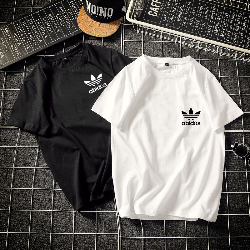 and Female Trendy Brand Summer Trendy Men's Wear Tops Loose Large Size Clothes Men's Three Standard Short Sleeve Whole