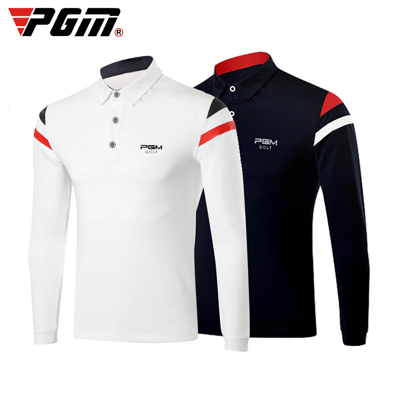 PGM Men&#039;s Thickened Long-Sleeved T-shirt Golf Clothing Men&#039;s Clothes Autumn and Winter Men&#039;s Clothing Exercise Jersey