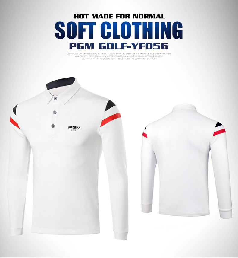 PGM Men's Thickened Long-Sleeved T-shirt Golf Clothing Men's Clothes Autumn and Winter Men's Clothing Exercise Jersey PGM Men's Thickened Long-Sleeved T-shirt Golf Clothing Men's Clothes Autumn and Winter Men's Clothing Exercise Jersey
