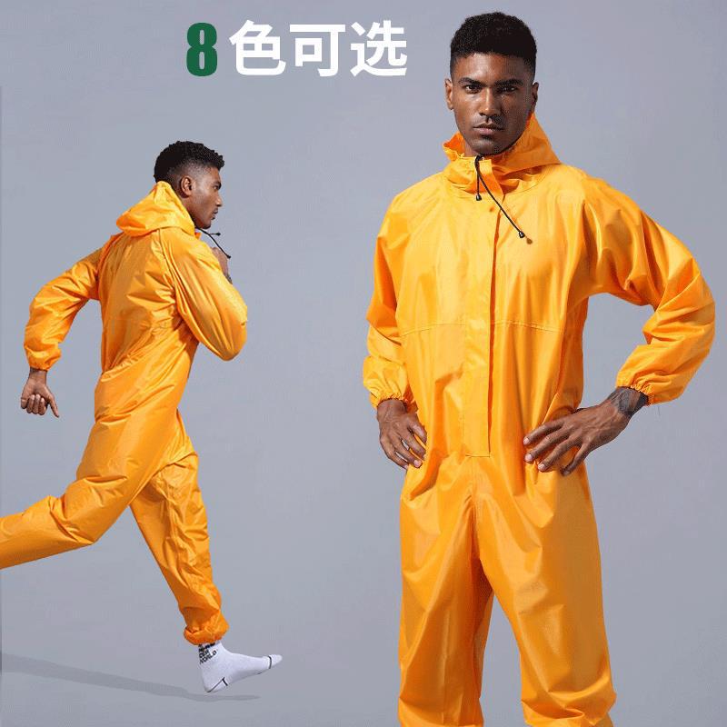 clothing and rainproof labor insurance allbody coat with cap spray paint polish raincoat working clothes men and women
