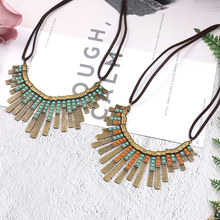 Europe and America Cross Border New Rainbow Tassel Necklace for Women Niche Design Creative Handmade Rope Knitting Accessories Wholesale Europe and America Cross Border New Rainbow Tassel Necklace for Women Niche Design Creative Handmade Rope Knitting Accessories Wholesale