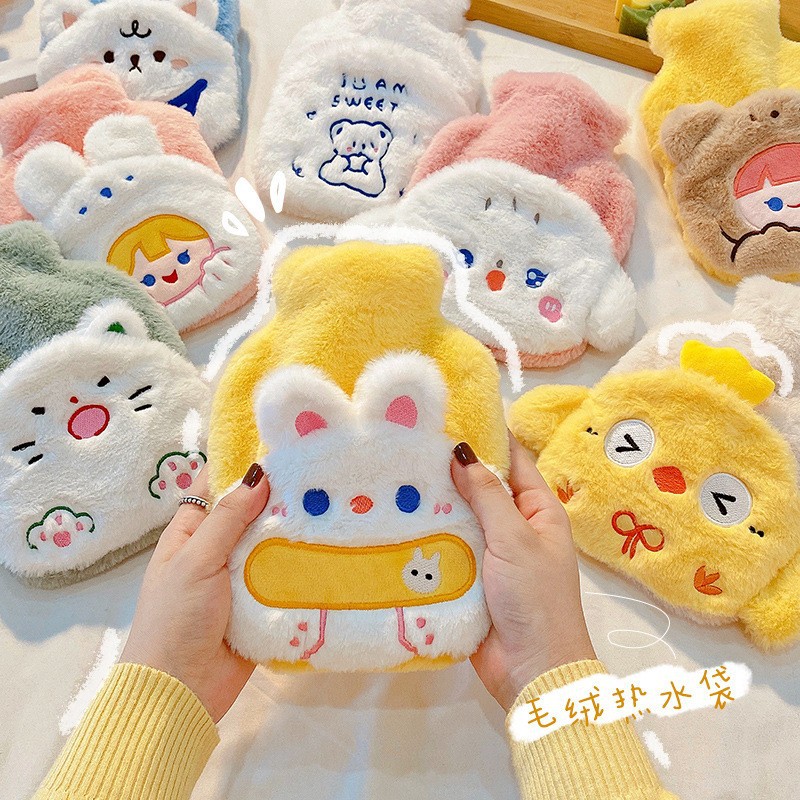 Cute Knitting Plush Hair Ring Girl Heart Autumn and Winter New Cartoon Hair Rope Female Soft Girl Hair Rubber Band Hair Accessories Hair Ring