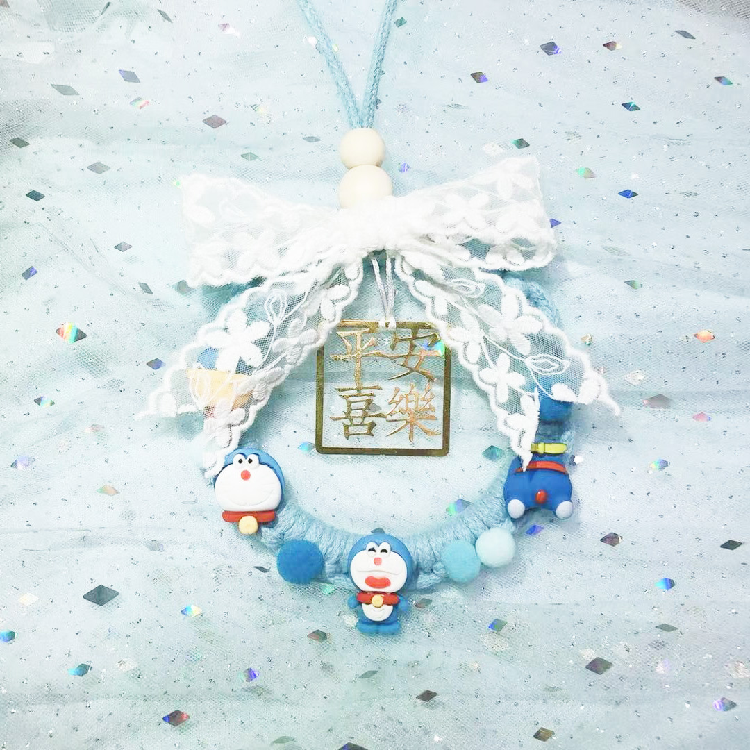 Tiktok Handmade DIY Rope Knitting Ping An Xi Le Automobile Hanging Ornament Material Package Creative Blessing Ornaments inside Car Protective Talisman