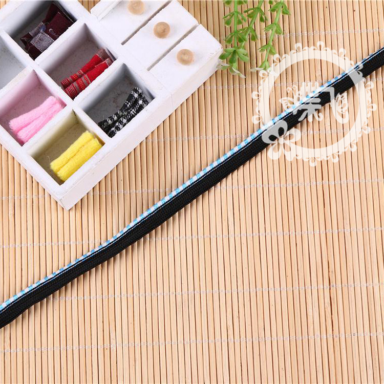 Clothing pillow curtain edge rope belt wholesale two color elastic rayon knitting polypropylene child master belt custom manufacturers