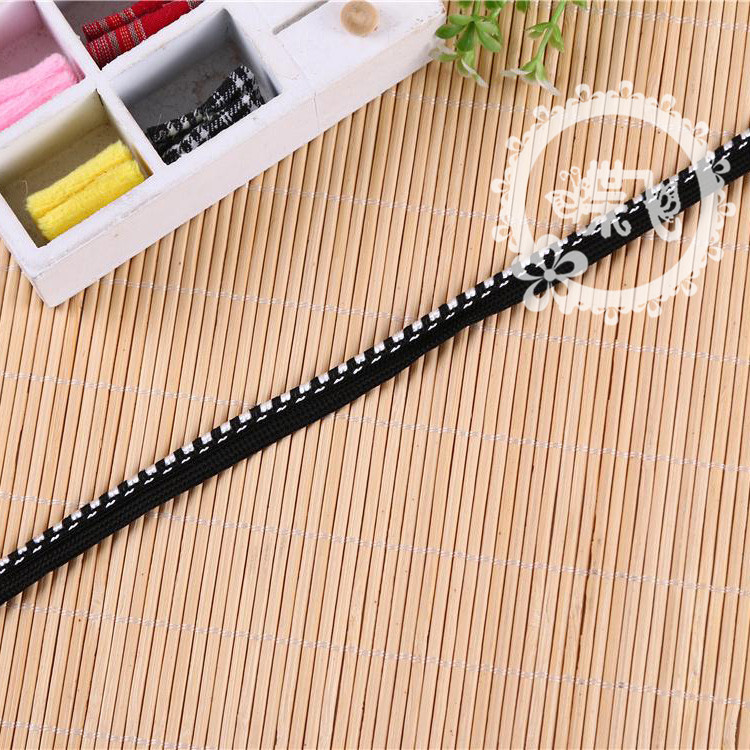 Clothing pillow curtain edge rope belt wholesale two color elastic rayon knitting polypropylene child master belt custom manufacturers