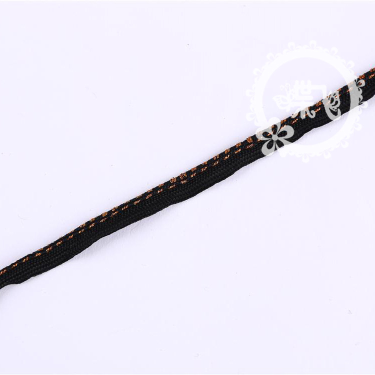 Clothing pillow curtain edge rope belt wholesale two color elastic rayon knitting polypropylene child master belt custom manufacturers
