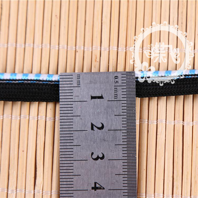Clothing pillow curtain edge rope belt wholesale two color elastic rayon knitting polypropylene child master belt custom manufacturers