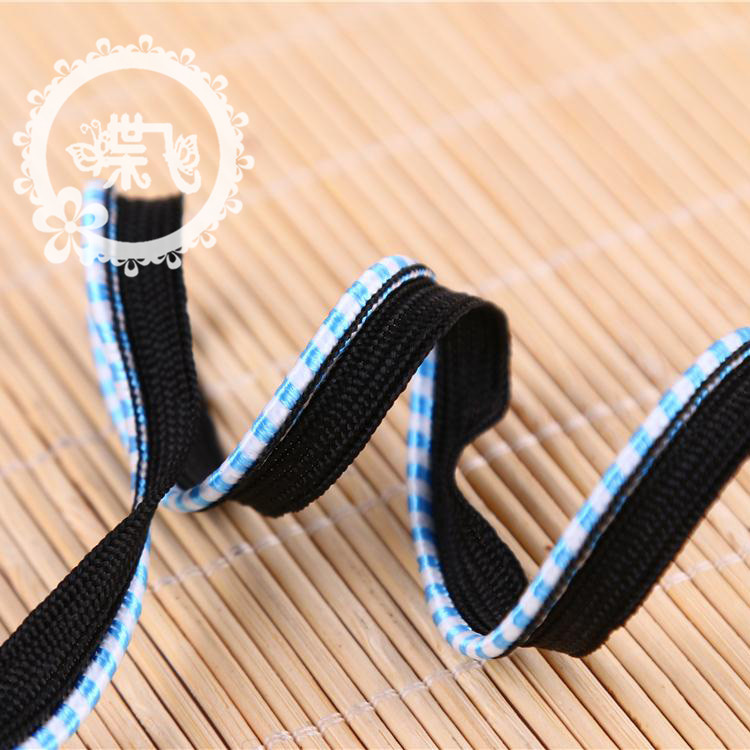 Clothing pillow curtain edge rope belt wholesale two color elastic rayon knitting polypropylene child master belt custom manufacturers