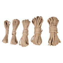 Manufacturers sell 14-30mm jute rope creative retro home decoration 50m long multi-strand knitting spot