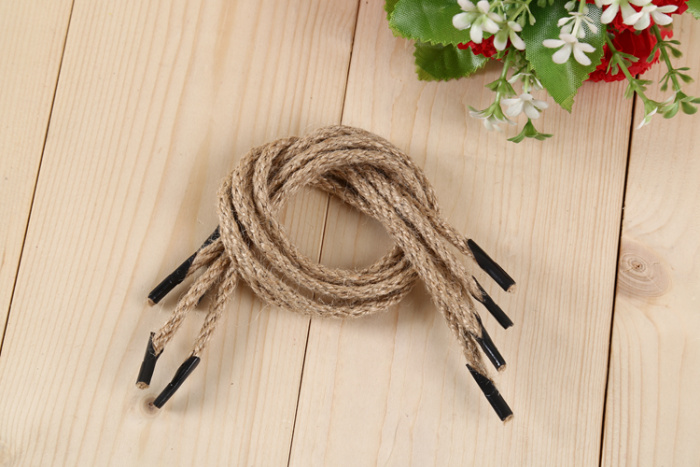 Manufacturer direct selling hemp rope knitting shoelace line with ribbon thread with auxiliary materials Manufacturer direct selling hemp rope knitting shoelace line with ribbon thread with auxiliary materials