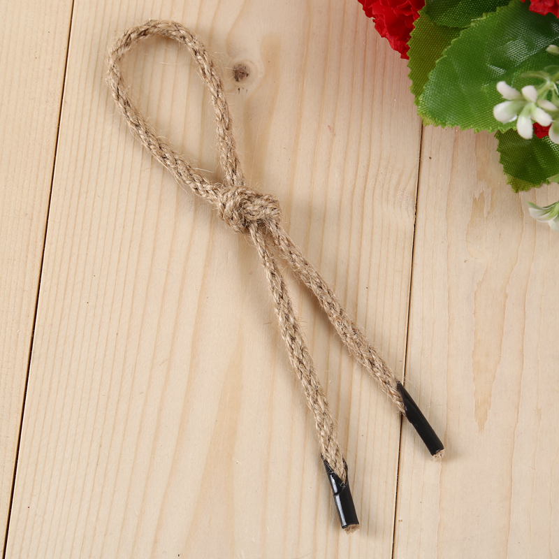 Manufacturer direct selling hemp rope knitting shoelace line with ribbon thread with auxiliary materials