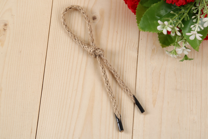 Manufacturer direct selling hemp rope knitting shoelace line with ribbon thread with auxiliary materials Manufacturer direct selling hemp rope knitting shoelace line with ribbon thread with auxiliary materials