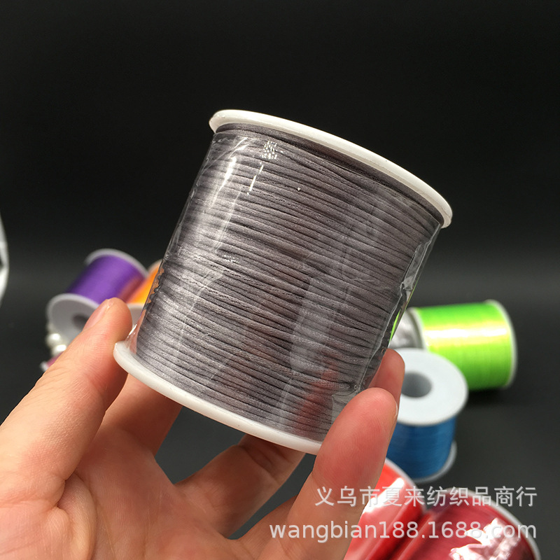 Yiwu China knot line 7 1.5mm Korean silk red rope DIY knitting accessories wholesale 100 meters Yiwu China knot line 7 1.5mm Korean silk red rope DIY knitting accessories wholesale 100 meters