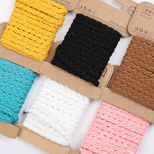 Manufacturers direct colorful gradual hand rope knitting line diy hand knitting bracelet pendant jewelry decoration