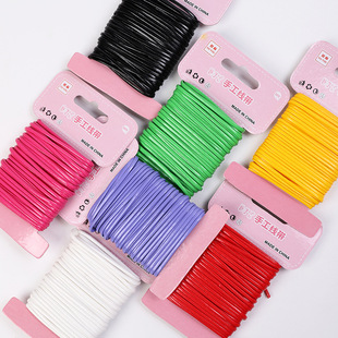 Manufacturers direct colorful gradual hand rope knitting line diy hand knitting bracelet pendant jewelry decoration