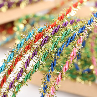 Manufacturers direct colorful gradual hand rope knitting line diy hand knitting bracelet pendant jewelry decoration