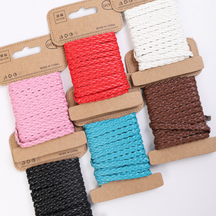 Manufacturers direct colorful gradual hand rope knitting line diy hand knitting bracelet pendant jewelry decoration