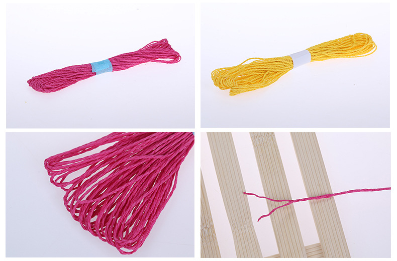 The manufacturer directly supplying 30 meters of color twin-strand paper rope DIY manual weaving materials with a large number of craft knitting