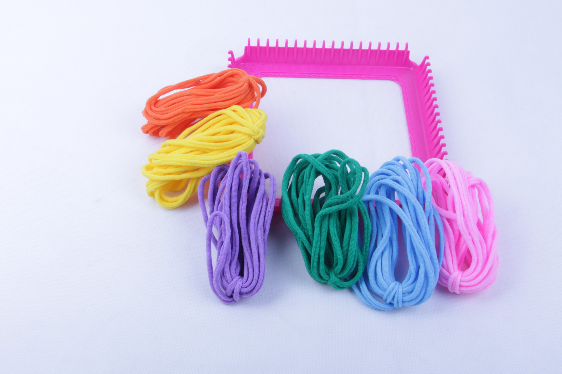 Rubber Band Elastic rope Comprise toy puzzle loop knitting machine line bag