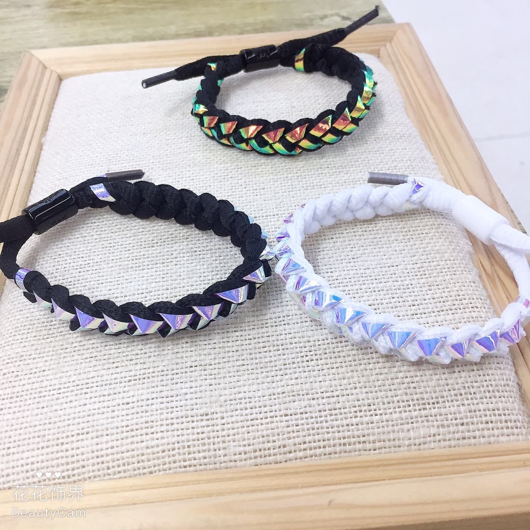 Holographic luminescence bracelet Douke Sound with the men and women lovers hand string knitting hand rope simple fashio Holographic luminescence bracelet Douke Sound with the men and women lovers hand string knitting hand rope simple fashio