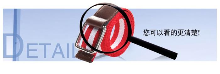 New three knitted fabric with woven canvas belt color variety