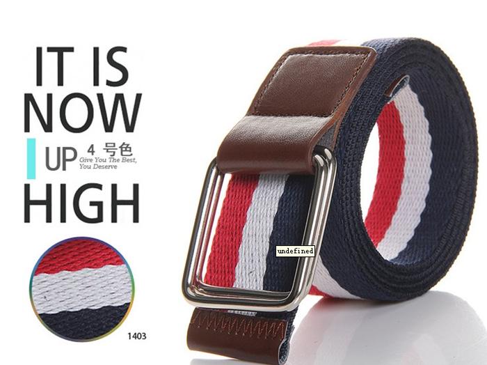 New three knitted fabric with woven canvas belt color variety