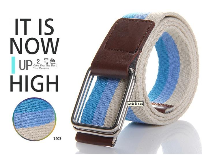 New three knitted fabric with woven canvas belt color variety