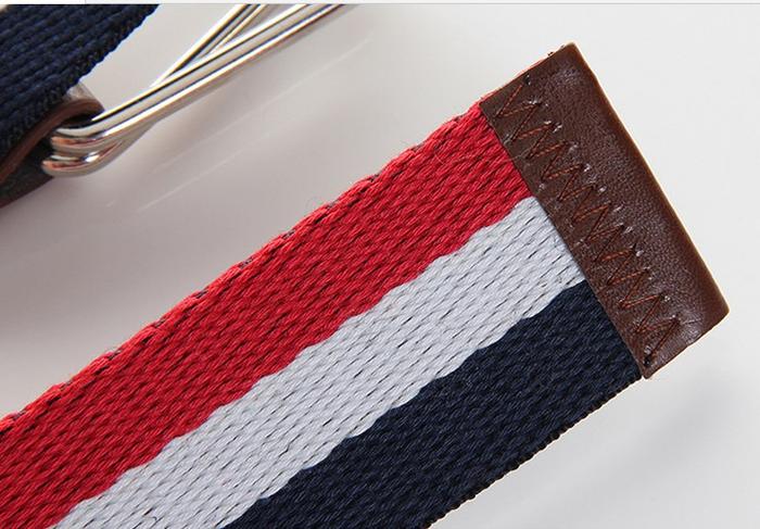 New three knitted fabric with woven canvas belt color variety
