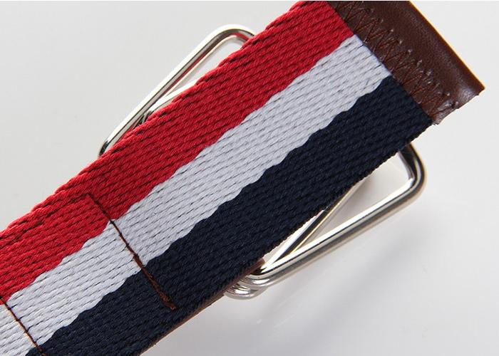 New three knitted fabric with woven canvas belt color variety