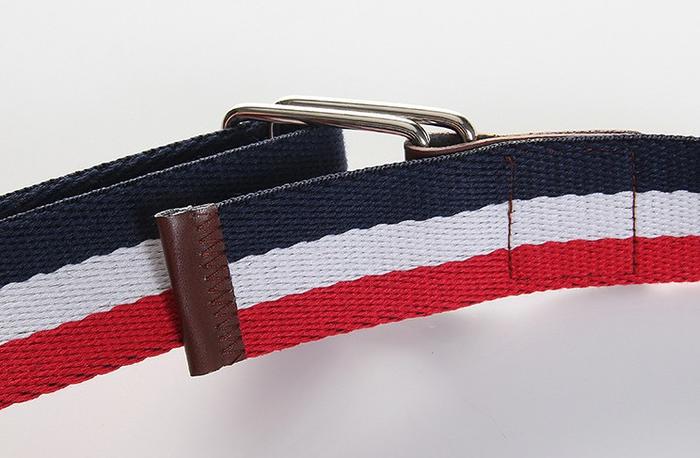 New three knitted fabric with woven canvas belt color variety