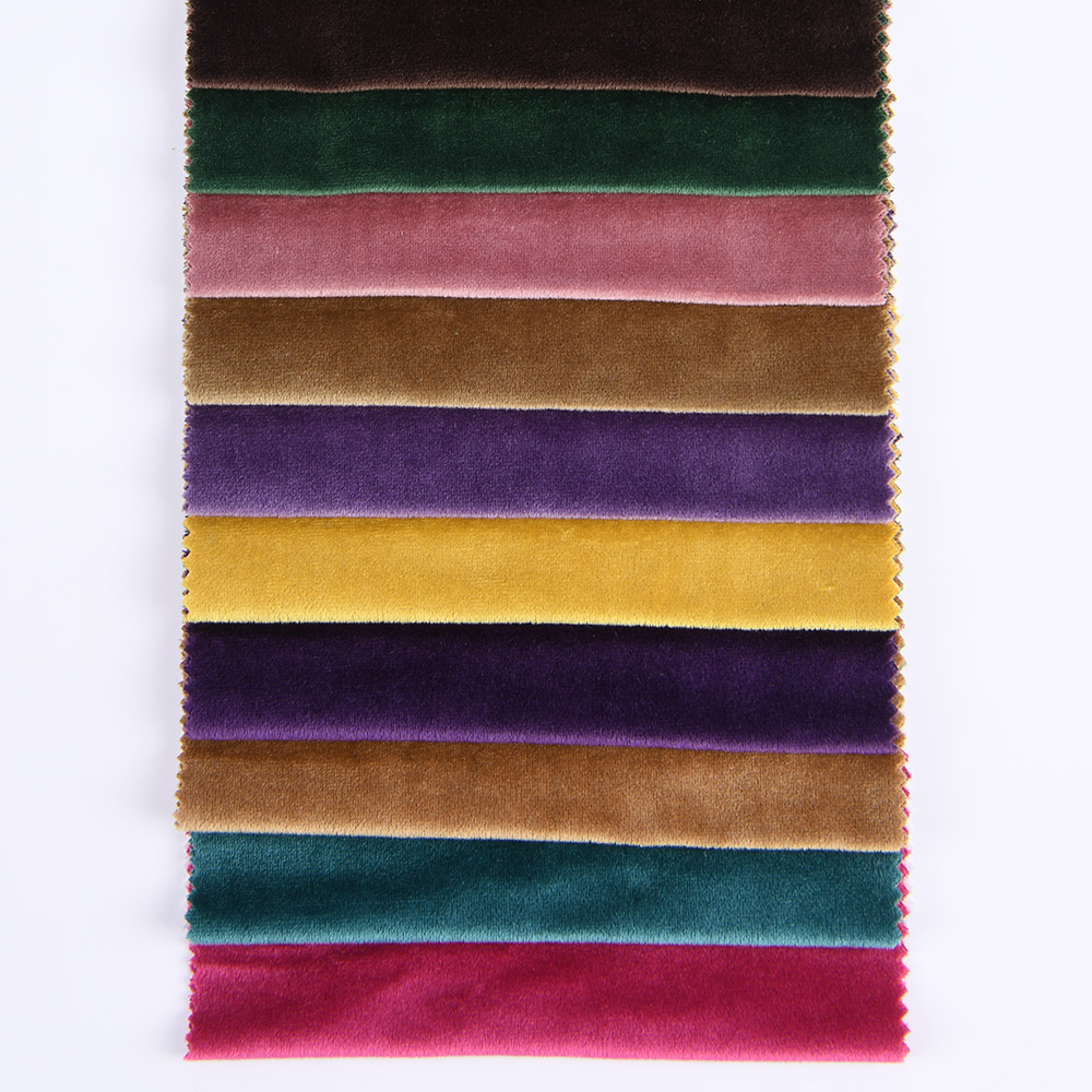 Wholesale Home Textile Fabric Polyester Warp Knitted Fabric Italian Velvet Sofa Slipcover Fabric Can Be Customized