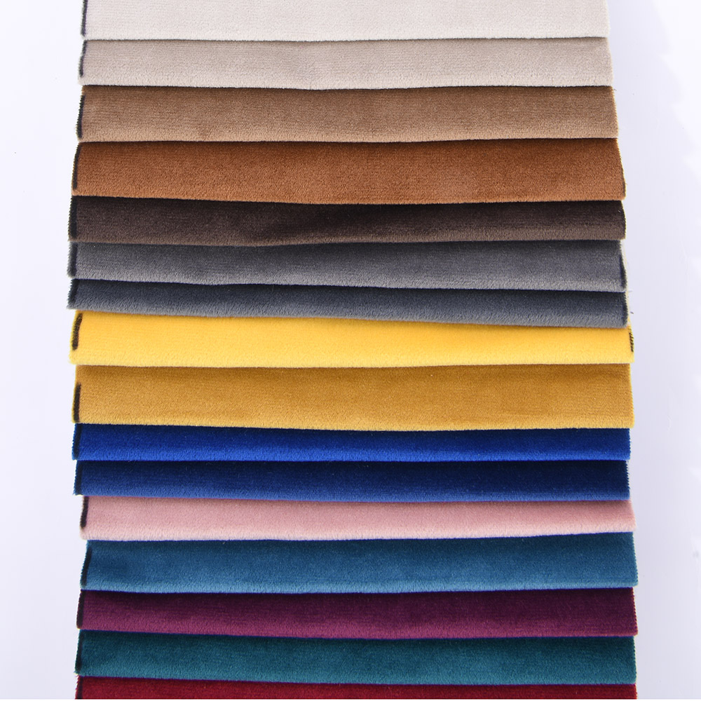 Wholesale Home Textile Fabric Polyester Warp Knitted Fabric Italian Velvet Sofa Slipcover Fabric Can Be Customized