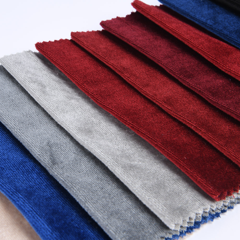 Wholesale Home Textile Fabric Polyester Warp Knitted Fabric Italian Velvet Sofa Slipcover Fabric Can Be Customized