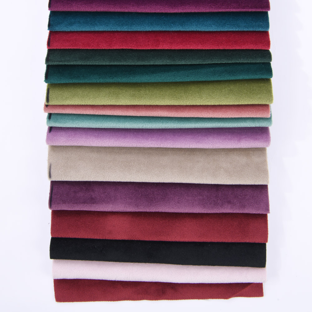 Wholesale Home Textile Fabric Polyester Warp Knitted Fabric Italian Velvet Sofa Slipcover Fabric Can Be Customized