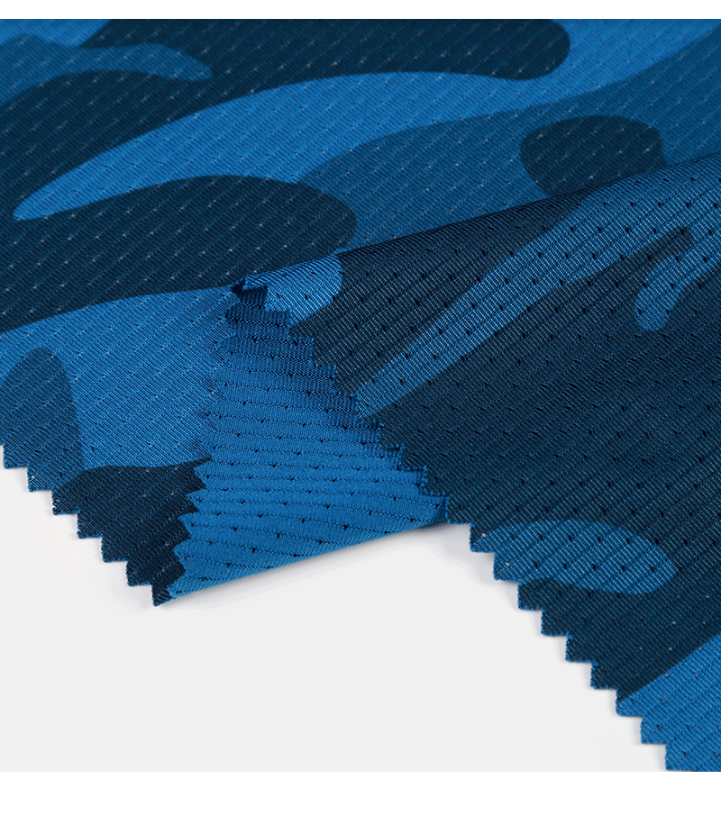 Spot Moisture Absorption Sweat T-shirt Fabric Camouflage mesh Knitted Fabric Quick dry Breathable Wear Fabric