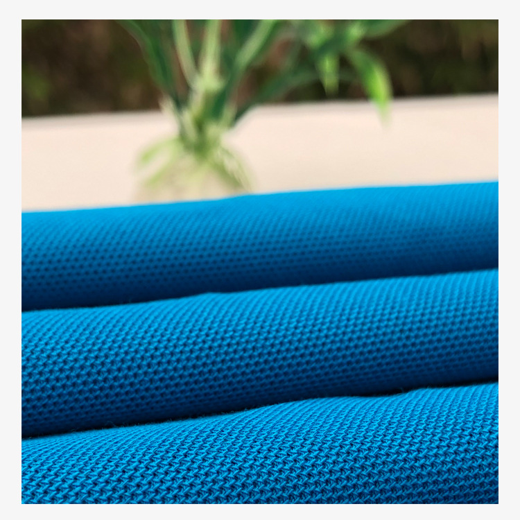Pique Functional Cool Breathable High-End Mesh Polo Knitted Fabric Sports Fabric