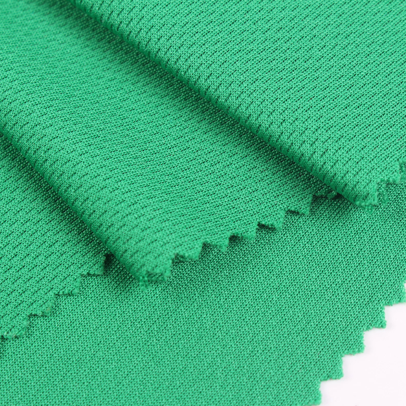 Large Supply of Weft Knitted Bird Eye Cloth Knitted Fabric Quick-Drying Polyester Double-Sided Tight Sportswear Stretch Swimsuit Fabric