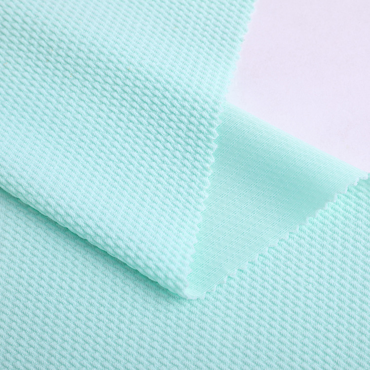 Twill Jacquard Bubble Fabric Corn Stretch Knitted Fabric Suit Coat Skirts Grain of Rice Knitted Fabric