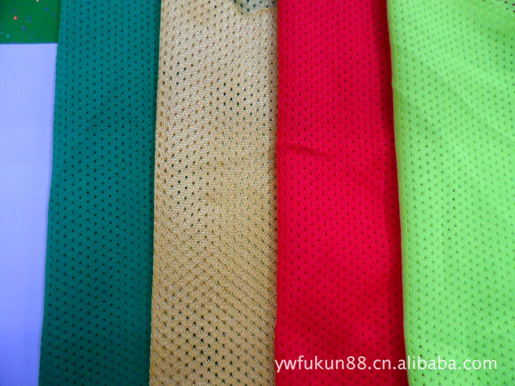 High quality fabric knitted fabric low stretch star mesh fabric