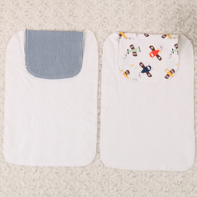 Happy energy knitted fabric sweat absorbent towel large baby sweat isolation towel back towel