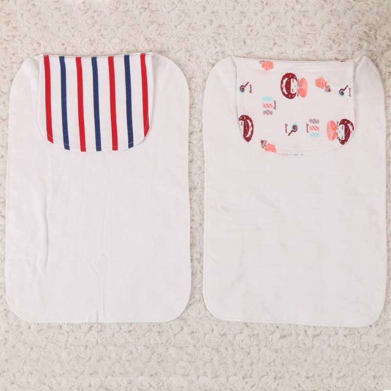 Happy energy knitted fabric sweat absorbent towel large baby sweat isolation towel back towel
