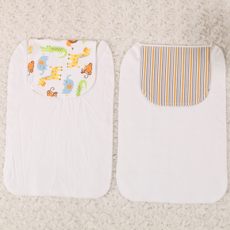 Happy energy knitted fabric sweat absorbent towel large baby sweat isolation towel back towel