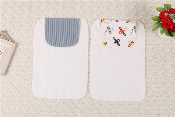 Happy energy knitted fabric sweat absorbent towel large baby sweat isolation towel back towel