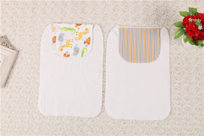 Happy energy knitted fabric sweat absorbent towel large baby sweat isolation towel back towel