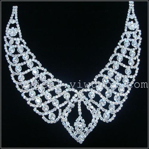 New stock supply collar rhinestone lace wedding accessories/decals//diamond metal garment accessories