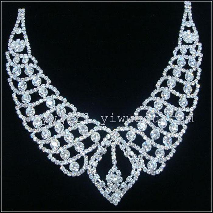 New stock supply collar rhinestone lace wedding accessories/decals//diamond metal garment accessories