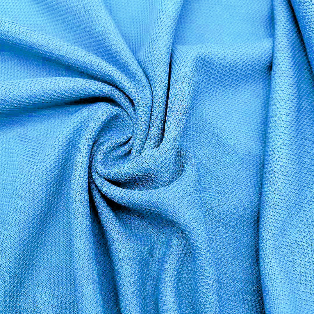 Polyester Pique Mesh Fabric Knitted Fabric Moisture Wicking Sports Fabric Healthy Pkcloth Solid Color Spot